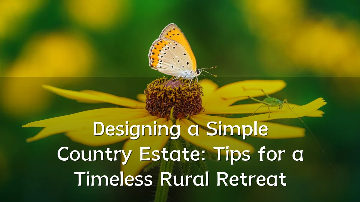 Designing a Simple Country Estate: Tips for a Timeless Rural Retreat